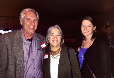 (L to R) Harvey Abouelata, Knoxville Mayor Madeline Rogero, and Erin Gill.