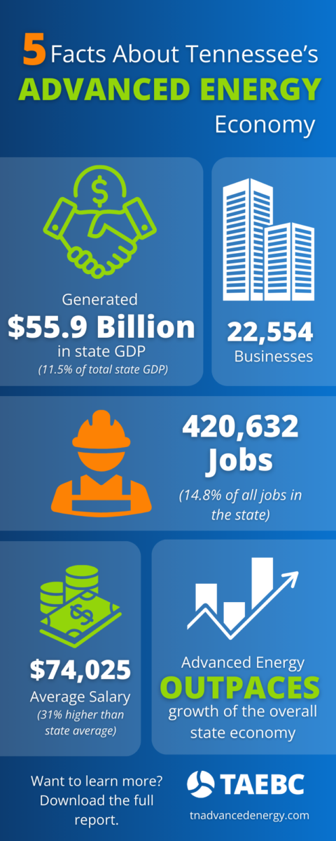 Advanced Energy Economy infographic